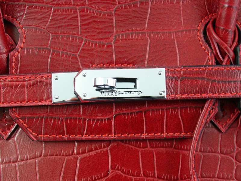 Hermes Birkin 40cm Crocodile Red 8