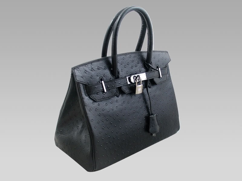 Hermes Birkin 30 Cm Ostrich Black 2
