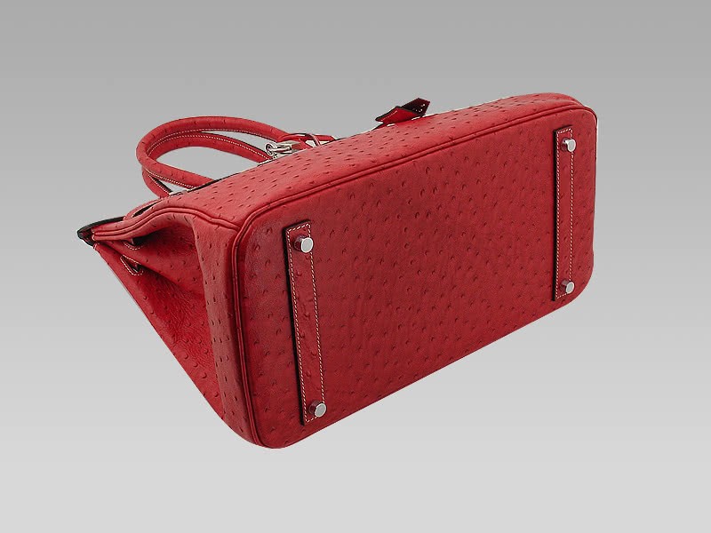 Hermes Birkin 35 Cm Ostrich Rouge Vif 5
