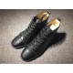christian louboutin leather Black Sneakers Men Women