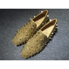 Christian Louboutin Loafer Men Gold