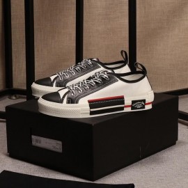 Dior Sneakers Red Line Black White Men