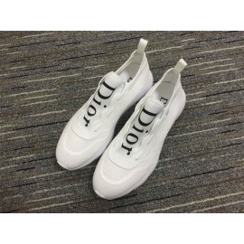 Christian Dior Sneakers 3041 White Cotton Grid diamonds sole Men